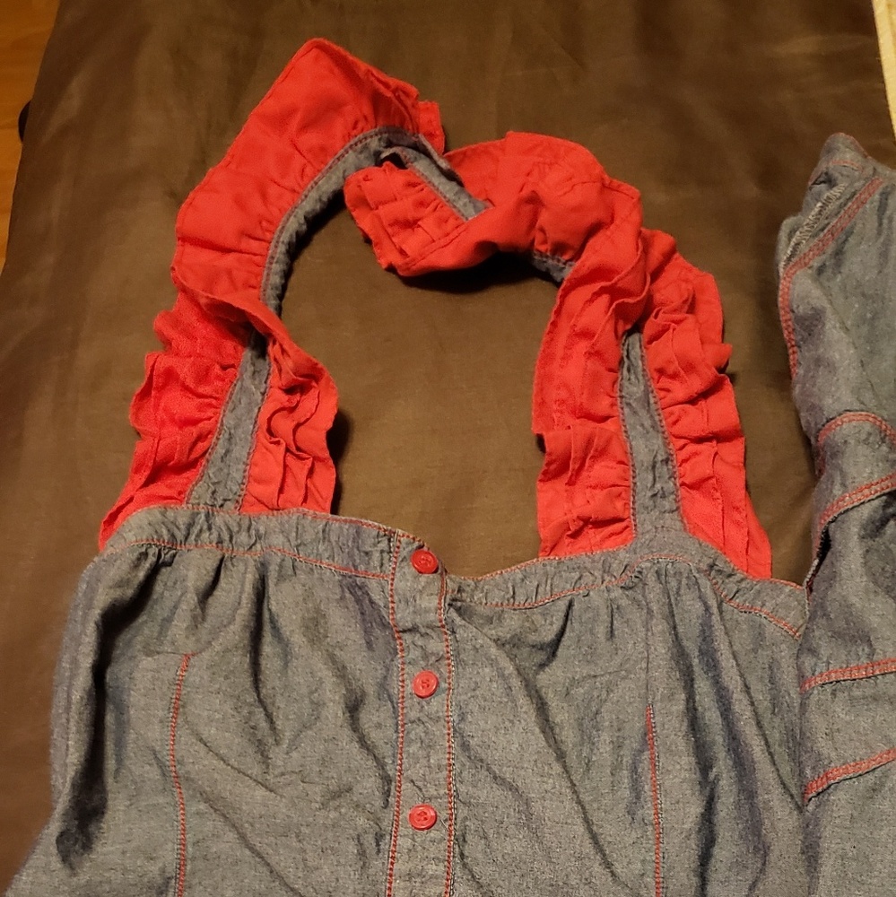 Red denim - Picture 2 of 3